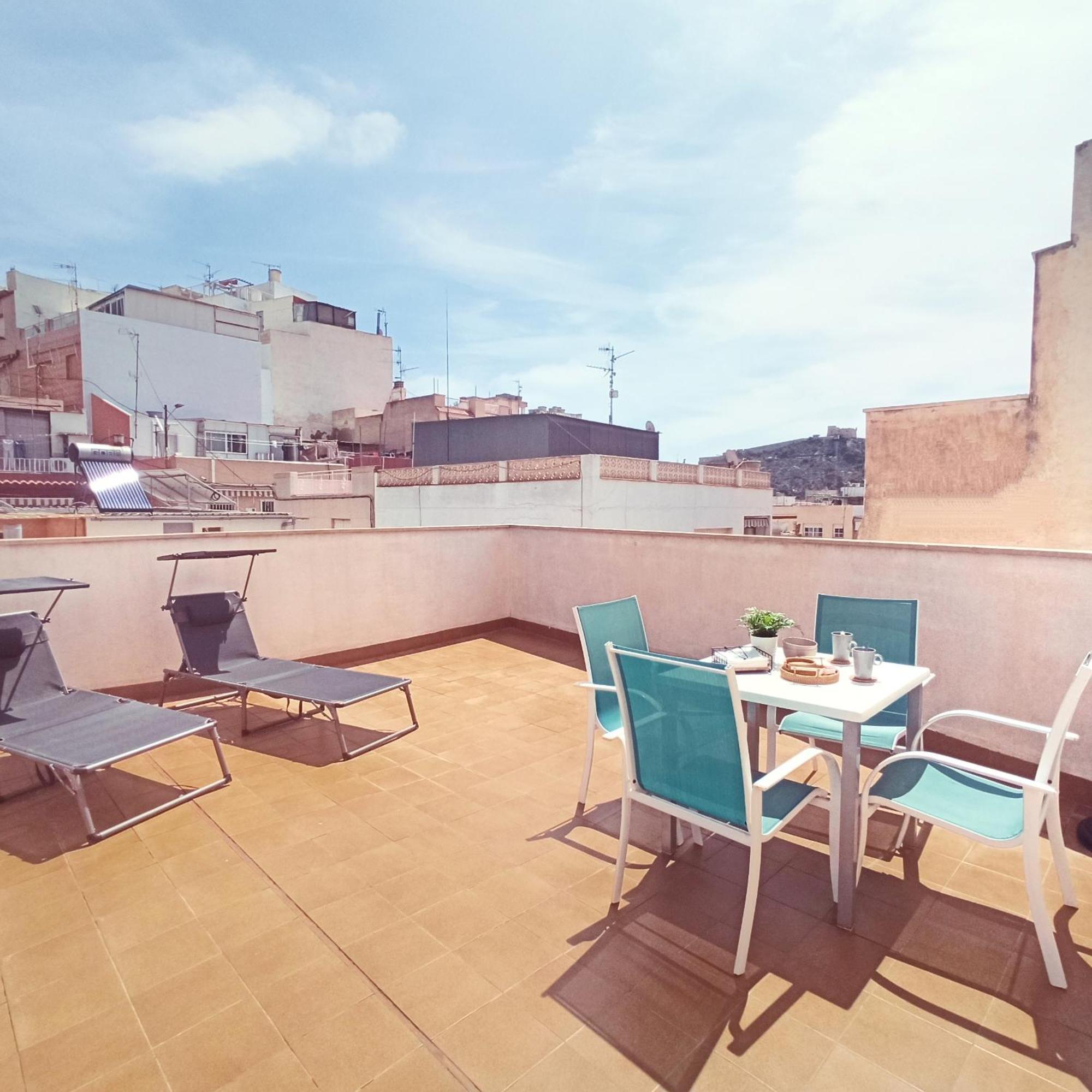 アギラスAvenida Principal - Gran Terraza Con Parking - By Aloha Palmaアパートメント エクステリア 写真