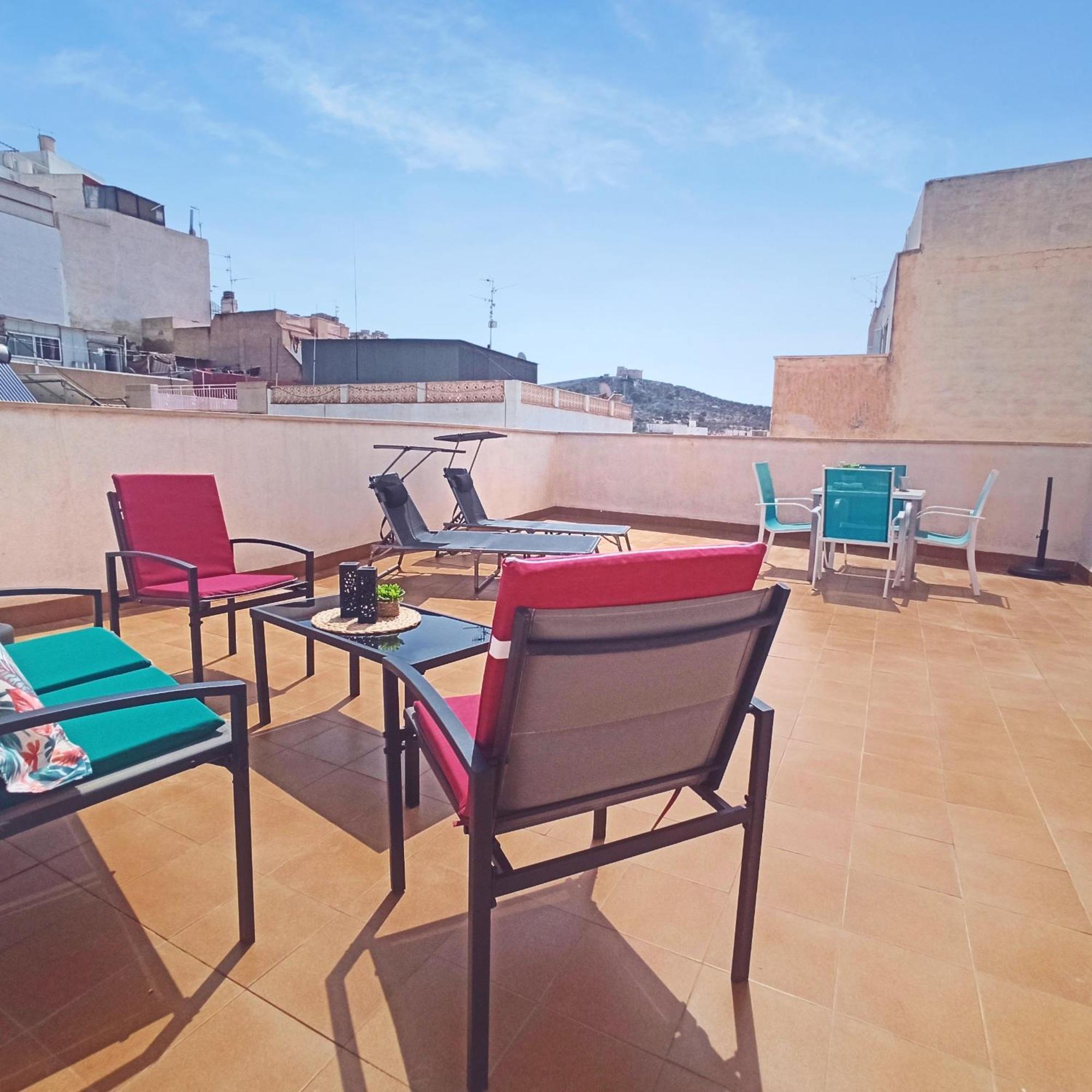 アギラスAvenida Principal - Gran Terraza Con Parking - By Aloha Palmaアパートメント エクステリア 写真