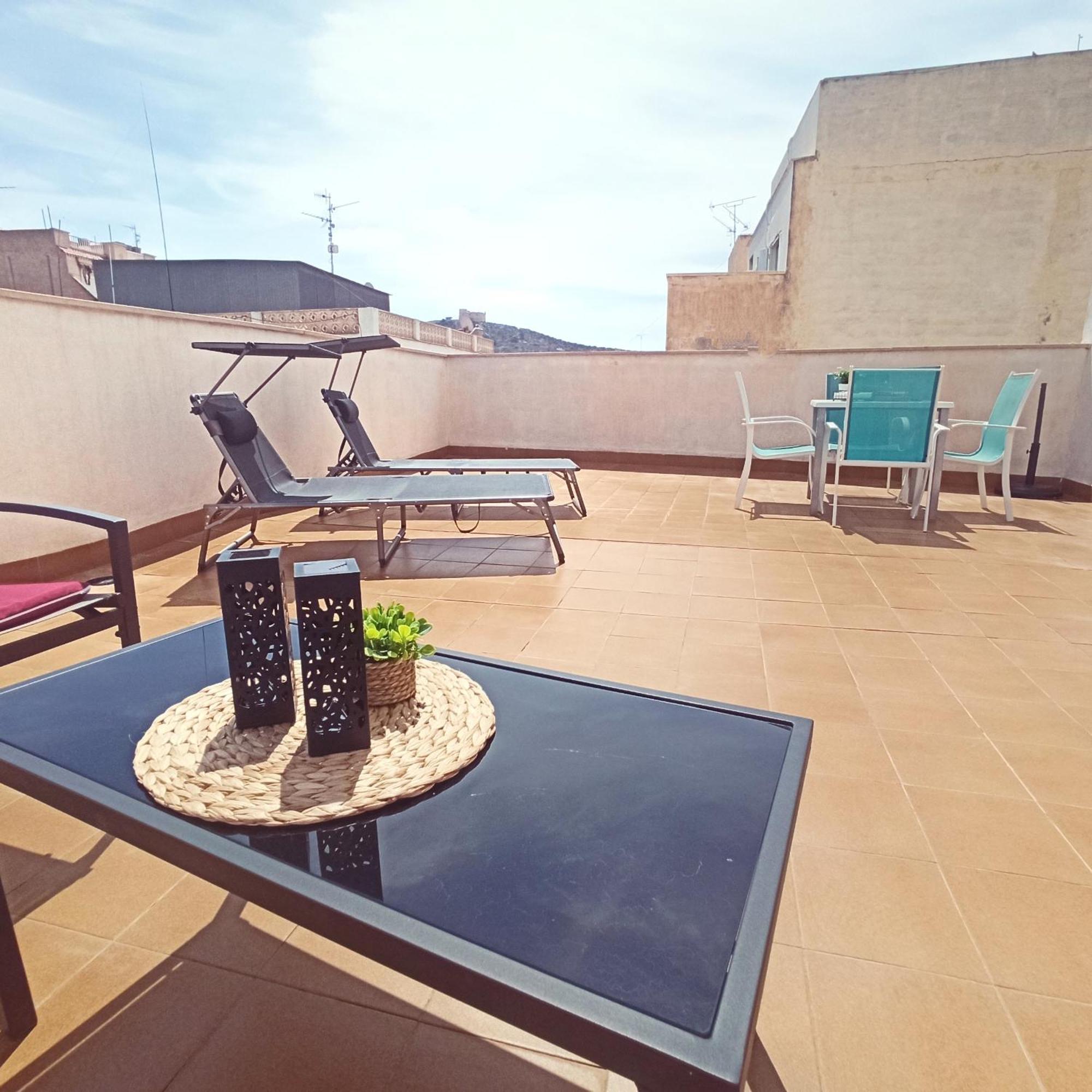 アギラスAvenida Principal - Gran Terraza Con Parking - By Aloha Palmaアパートメント エクステリア 写真