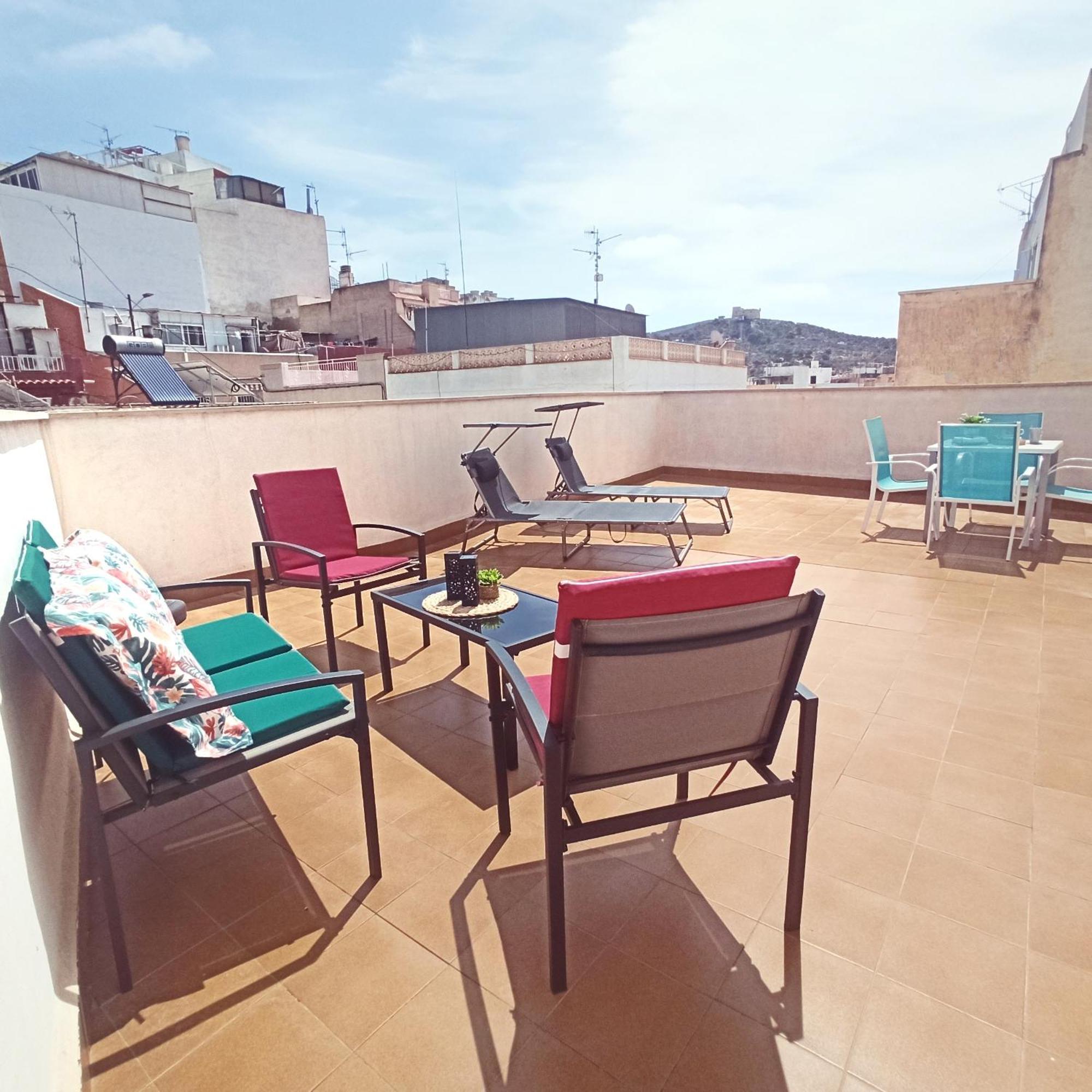 アギラスAvenida Principal - Gran Terraza Con Parking - By Aloha Palmaアパートメント エクステリア 写真