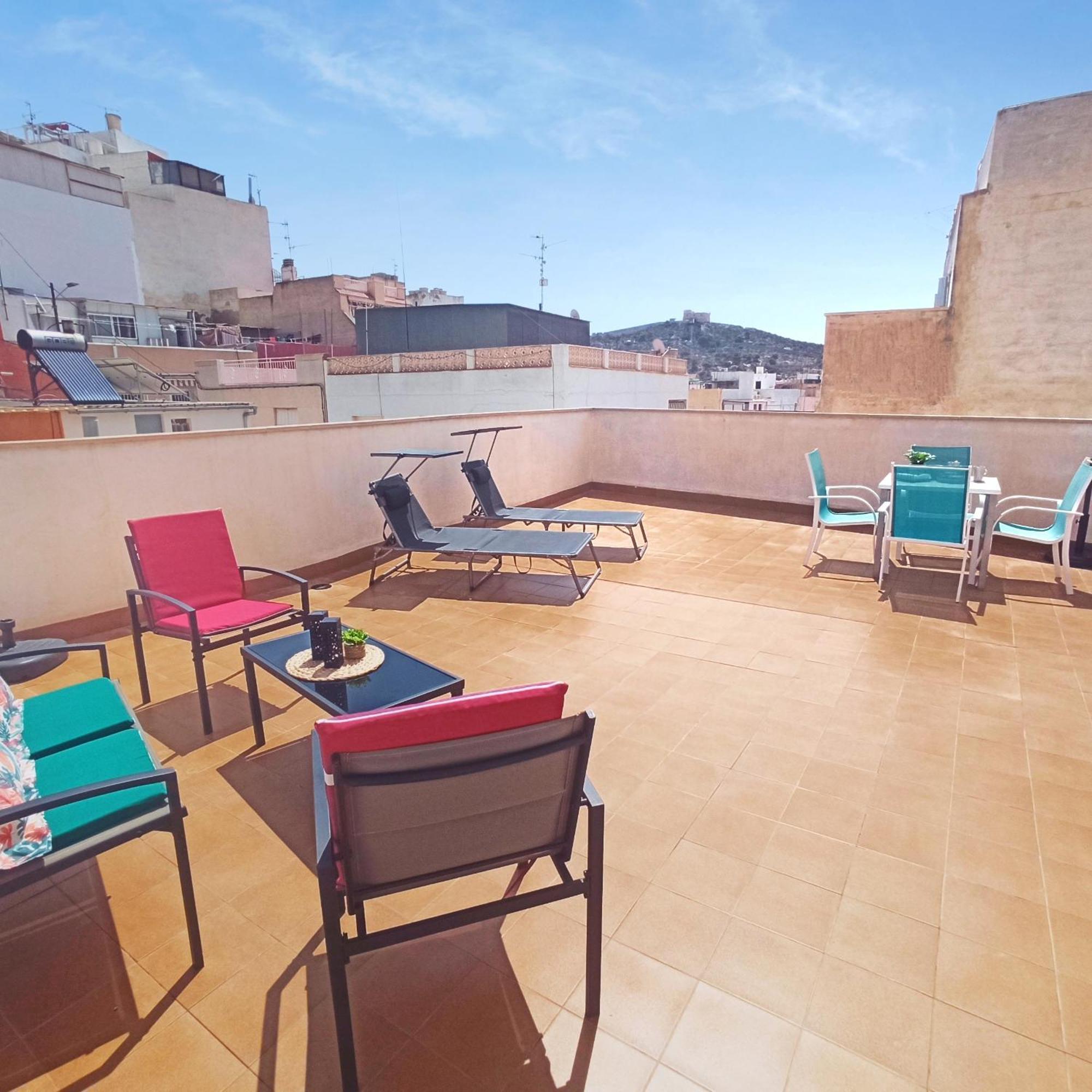 アギラスAvenida Principal - Gran Terraza Con Parking - By Aloha Palmaアパートメント エクステリア 写真